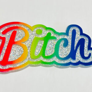Acrylic Flatback Bitch