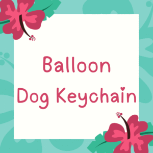 Balloon Dog Keychain