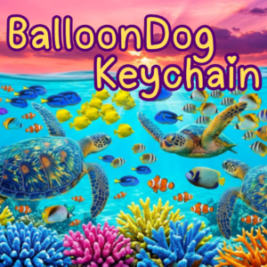 Balloon Dog Keychain