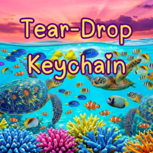 Tear-drop Keychain